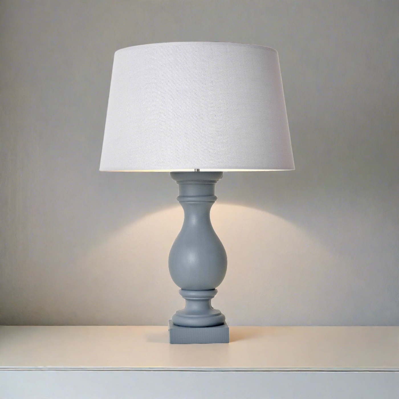 Augustus Table Lamp, Grey - Charcoal