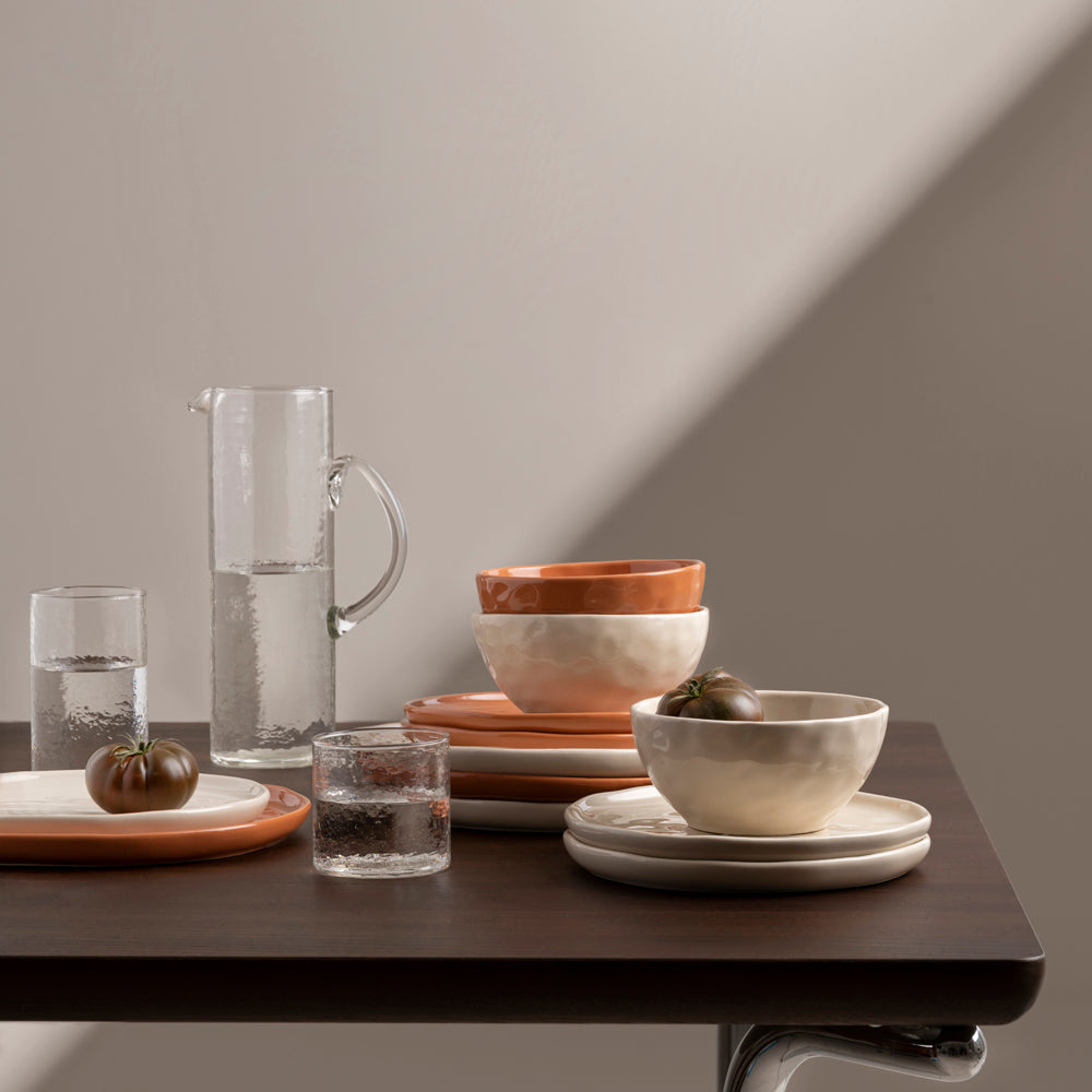 Anvil Hammered Dinnerware, (12 Piece Set)