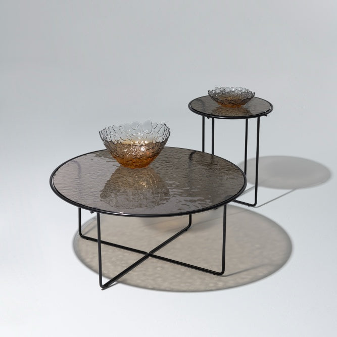 Bombolla Glass Decorative Bowl Set of 3, Amber