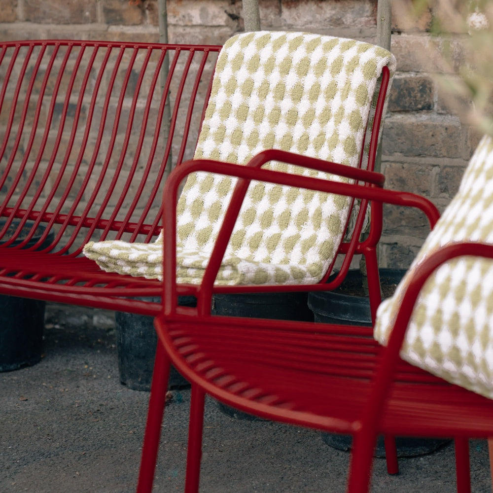 Frame Lounge Chairs & Lounge Bench Set