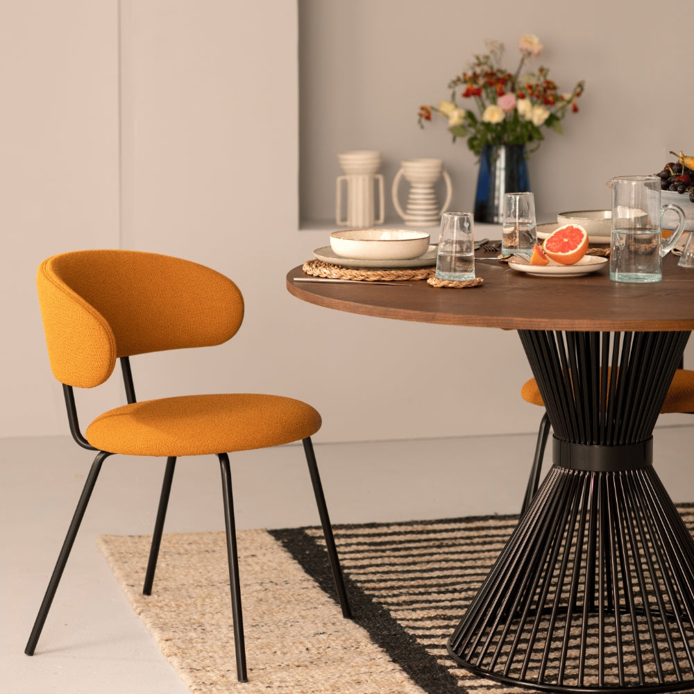 Scoop Singular Dining Chair Mustard