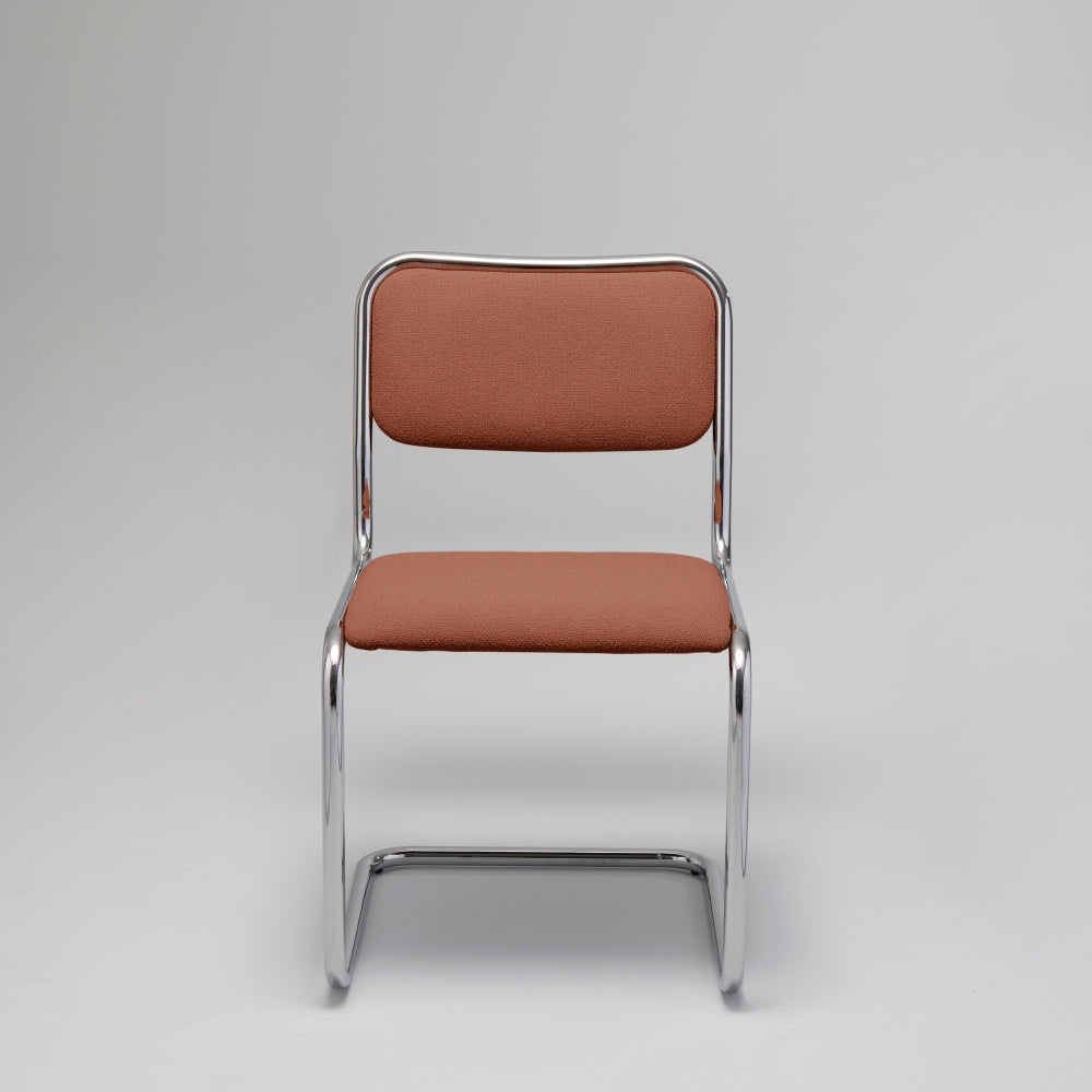 Loop Single Dining Chair Chrome / Clay