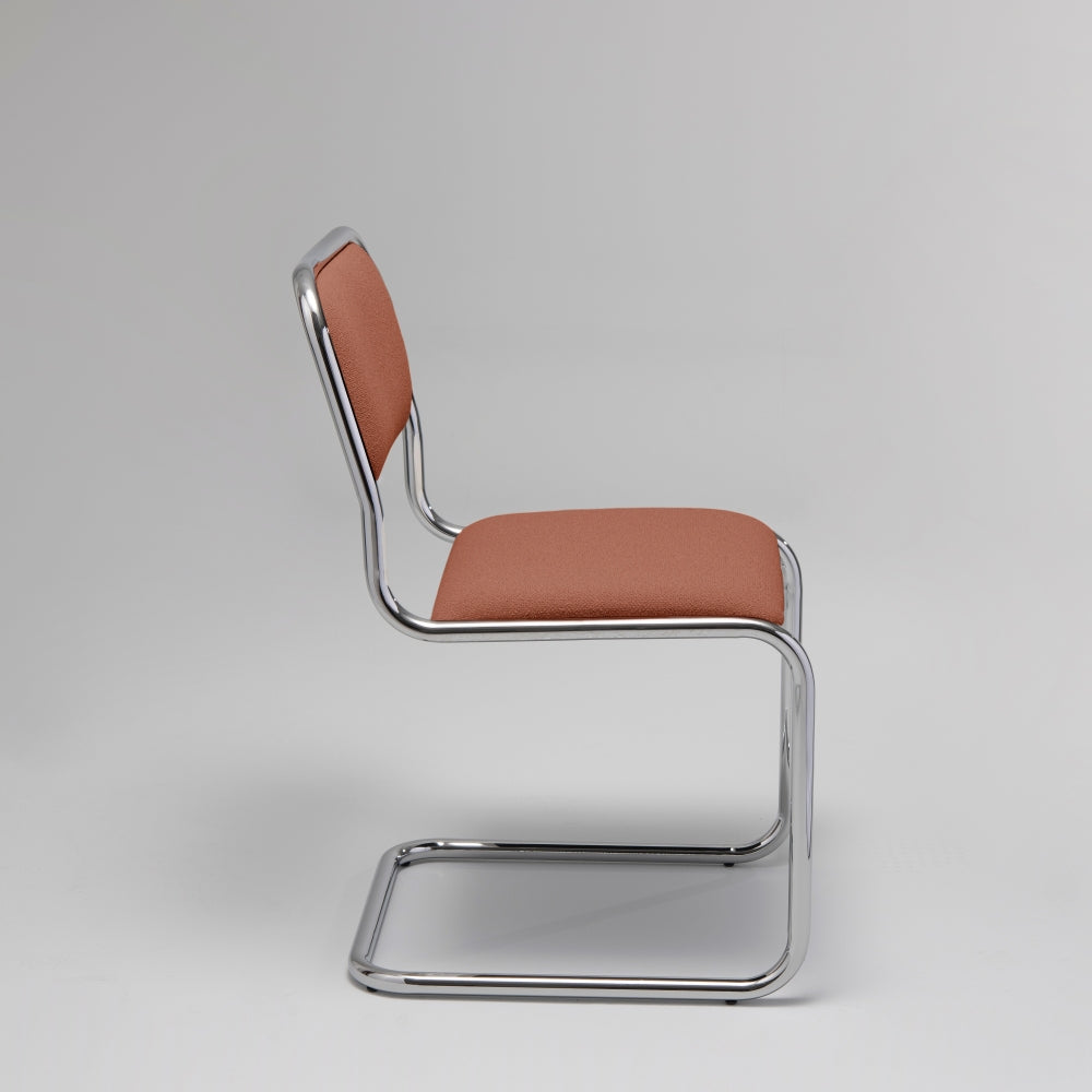 Loop Single Dining Chair Chrome / Clay