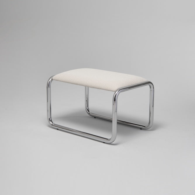 Loop Ottoman Chrome / Stone