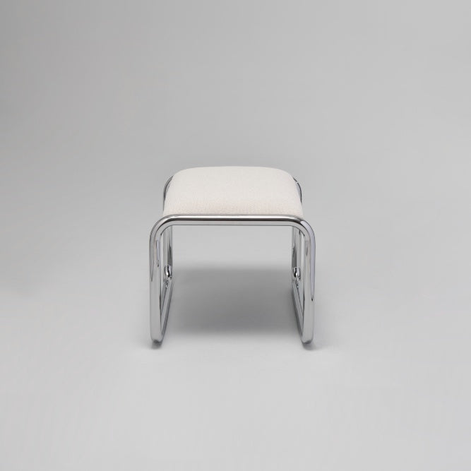 Loop Ottoman Chrome / Stone