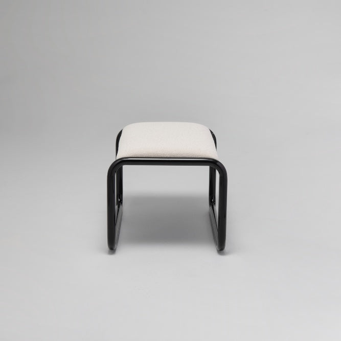 Loop Ottoman Black Gloss / Stone