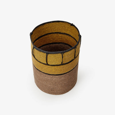 Moe Basket, Yellow - Natural - 2