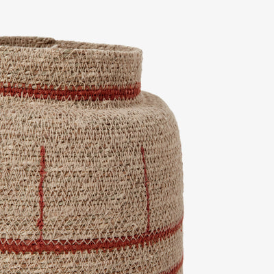 Aya Basket, Natural - Red - 2