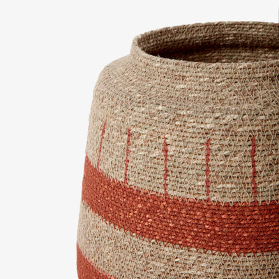 Hiroko Basket, Natural - Red - 2