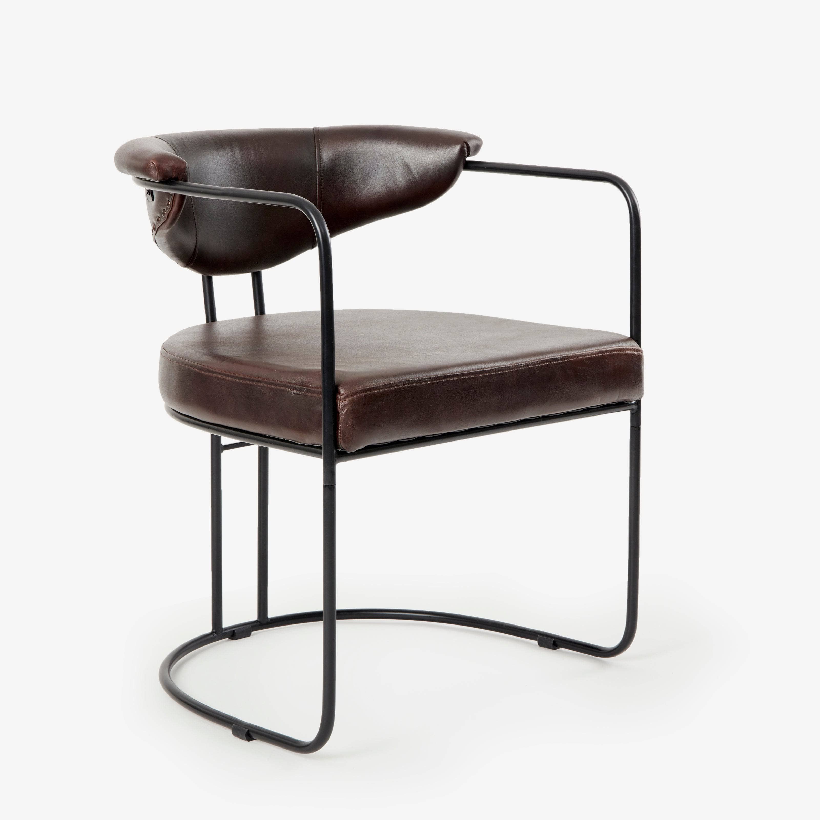 Itari Leather Armchair, Brown