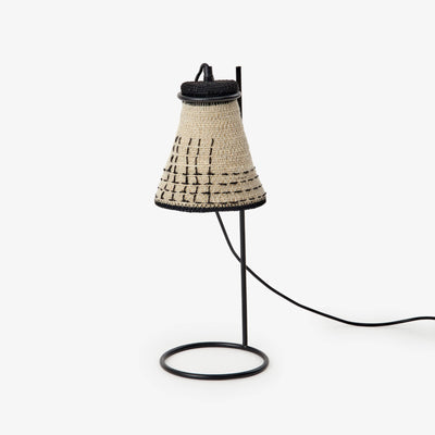 Gesso Table Lamp, Off-White - Black - 1