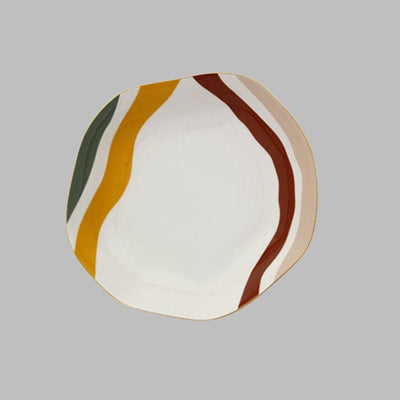 Abstract Set of 6 Deep Plates, 21 cm 1