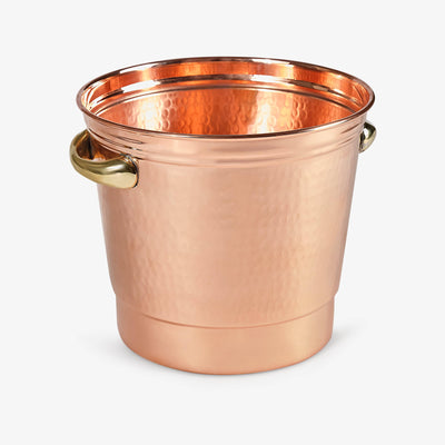 Penny Hammered Copper Ice Bucket 2