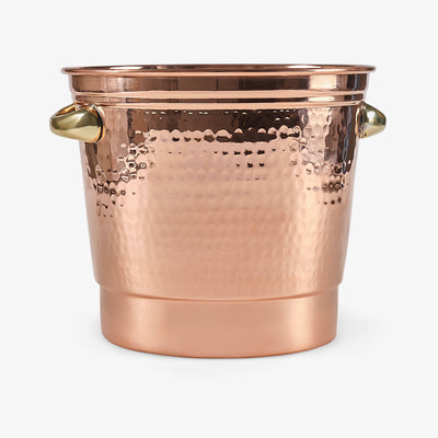 Penny Hammered Copper Ice Bucket 1