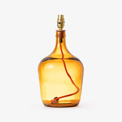 Tinker Glass Table Lamp, Amber, 36 cm Table & Bedside Lamps sazy.com