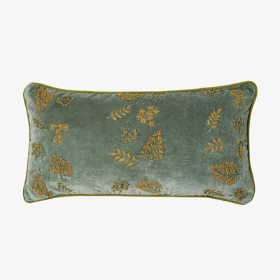 Flynn Flower Cushion Cover, Green, 30x60 cm 1