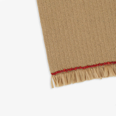 Hallie Placemat, Natural - Red 2