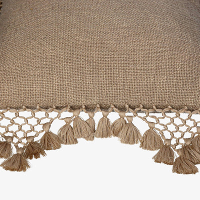 Drea Square Cushion, Taupe, 45x45 cm 2