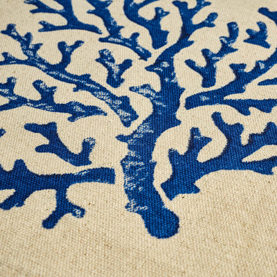 Marley Set of 4 Napkin, Natural - Blue, 40x40 cm 3