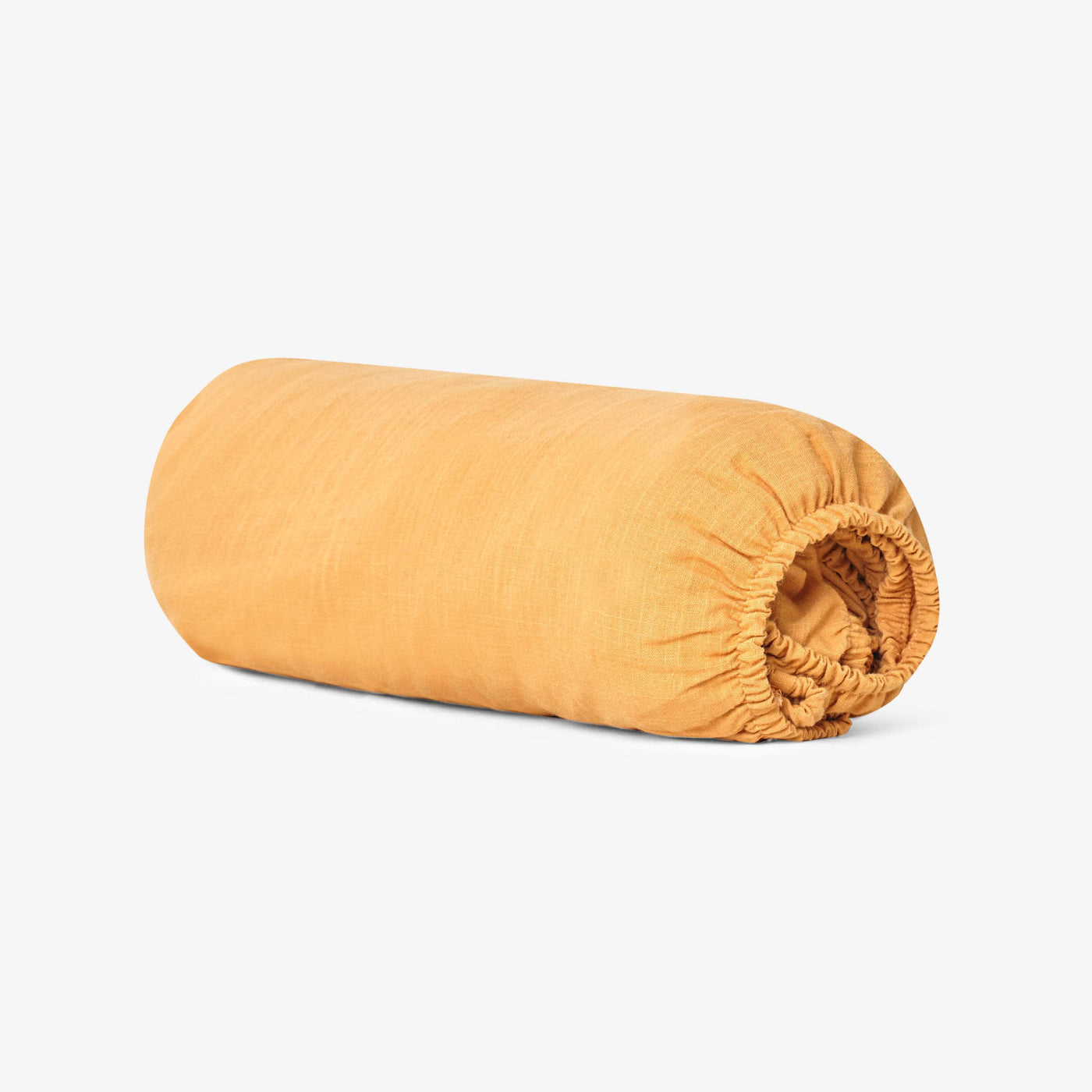 Ruby 100% Turkish Cotton Fitted Sheet, Mustard, Double Size Bed Sheets sazy.com