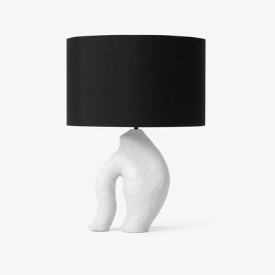 Myra Papier Mâché Table Lamp, Grey 1