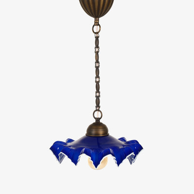 Glass Ceiling Lighting, Blue - White, 28x55x56 cm 1