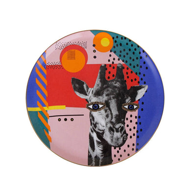 Wild Life Set of 6 Giraffe Dinner Plates, 28 cm 1