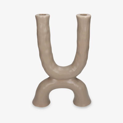 Looper Candle Holder, Beige, M 1
