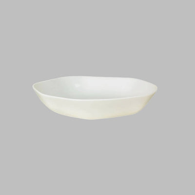 Alumilite Set of 6 Oval Plates, Creme, 21 cm 2