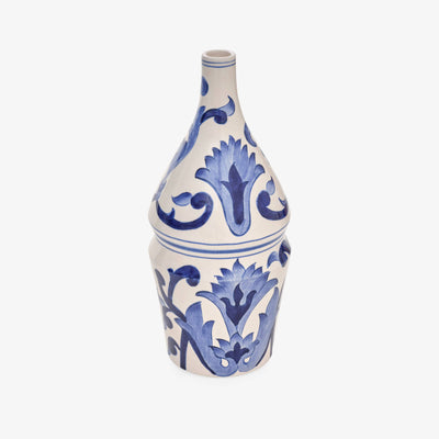 Mazarine Handpainted Vase, Cobalt - White, S 2
