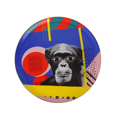 Wild Life Set of 6 Monkey Dinner Plates, 28 cm 1