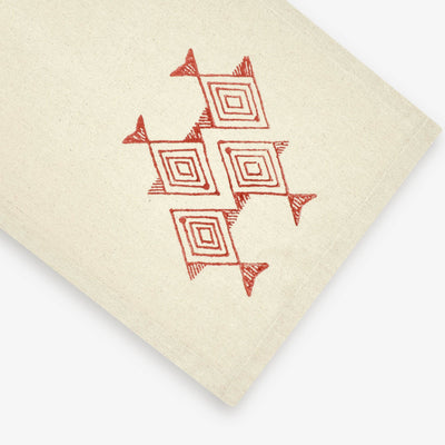 Moana Table Runner, Natural - Red, 50x180 cm 2