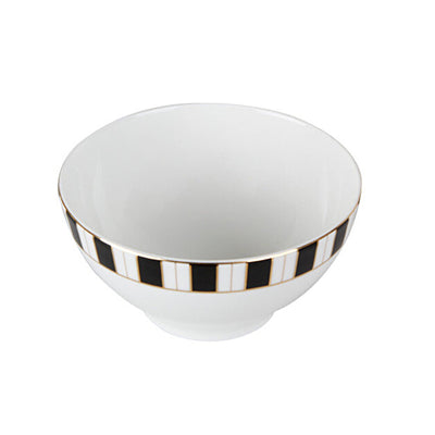 Palms Set of 2 Bowls, Black - Gold - White, 16 cm 2