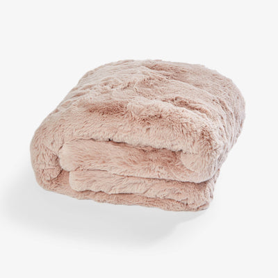 Vellus Faux Fur Throw, Pink, 150x180 cm 1