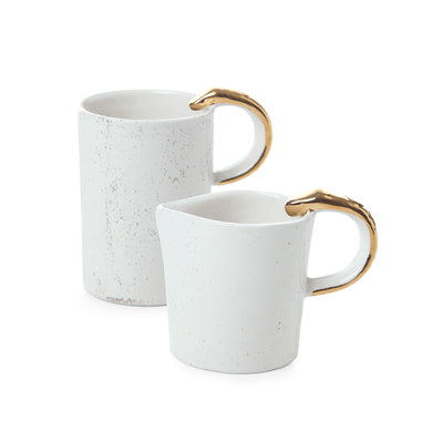 Nagini Handmade Mug and Pitcher, Creme, 250 ml 1
