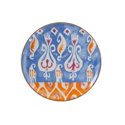 Ikat Set of 6 Side Plates, Multicoloured, 20 cm 1