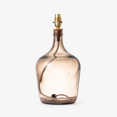 Tinker Glass Table Lamp, Smoke, 36 cm Table & Bedside Lamps sazy.com