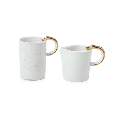 Nagini Handmade Mug and Pitcher, Creme, 250 ml 2