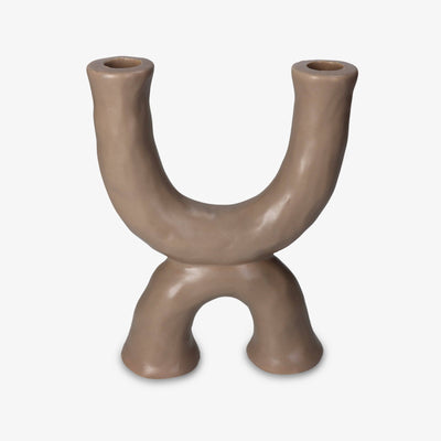 Looper Candle Holder, Beige, S 1