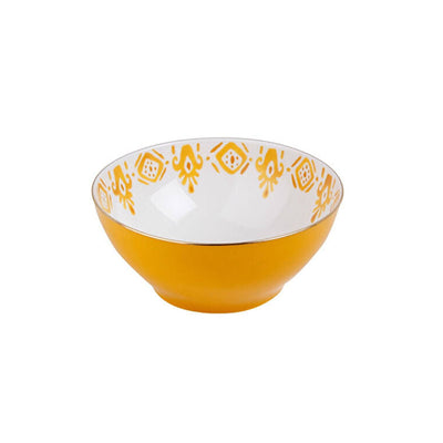 Ikat Set of 2 Bowls, Yellow, 22 cm 1