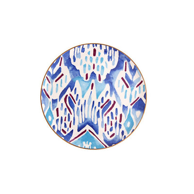 Ikat Set of 6 Side Plates, Multicoloured, 20 cm 1