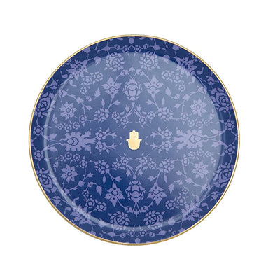 Glamorous Set of 6 Dinner Plates, Navy, 24 cm 1