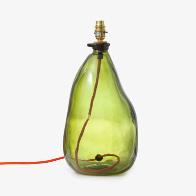 Orion Glass Bubble Table Lamp, Olive, 42 cm 1