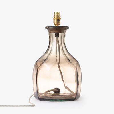 Beck Glass Lamp, Grey, 35 cm 1