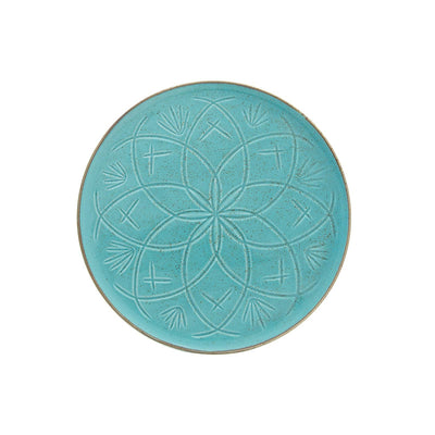 Christina Set of 6 Dinner Plates, Turquoise, 27 cm 1