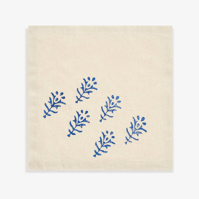 Nori Set of 4 Napkin, Natural - Blue, 40x40 cm 1