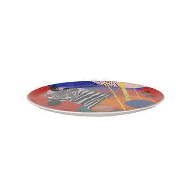 Wild Life Set of 6 Zebra Dinner Plates, 28 cm 2