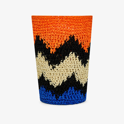 Hook Handmade Candle, Orange - Blue, M 2