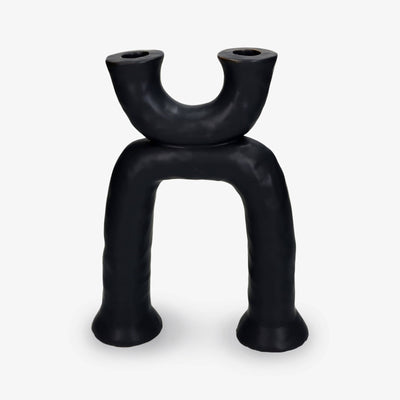 Looper Candle Holder, Black 1