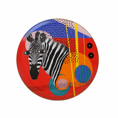 Wild Life Set of 6 Zebra Dinner Plates, 28 cm 1